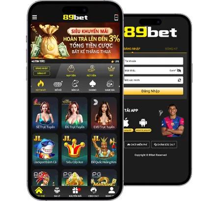 Giao diện trang web QQ88 trên điện thoại di động