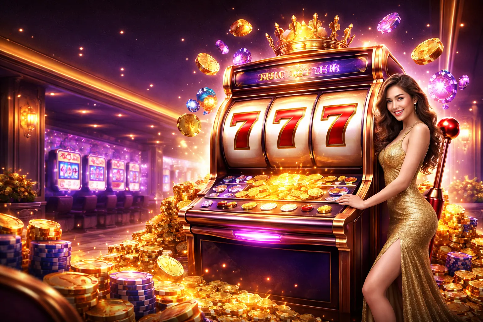 Giao diện slot game QQ88 với người chơi đang chiến thắng