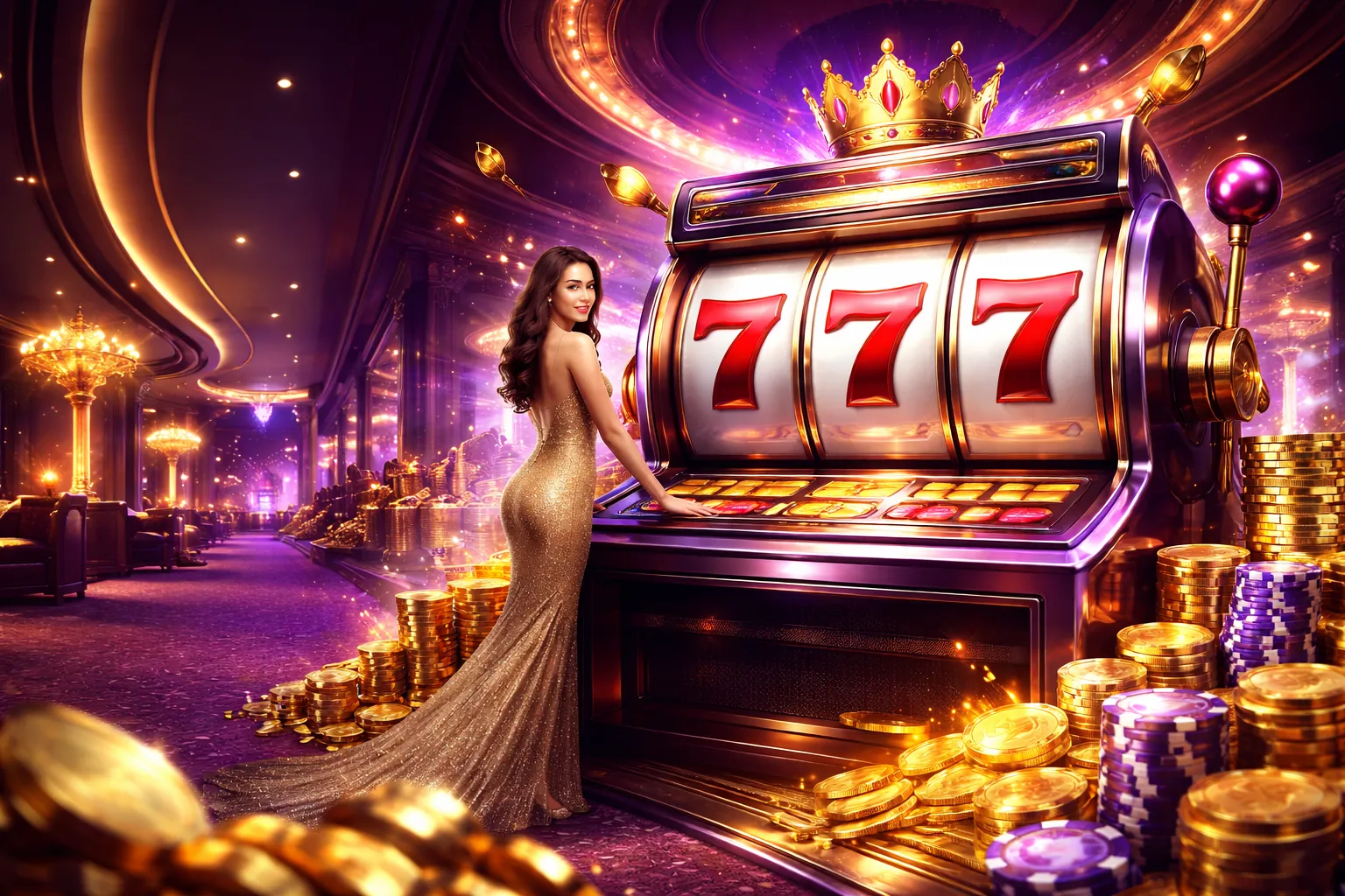 Người chơi ăn mừng chiến thắng jackpot máy đánh bạc tại QQ88