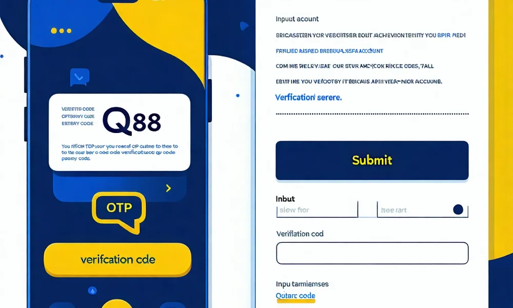 Hình ảnh minh họa quá trình xác minh số điện thoại hoặc email trên QQ88