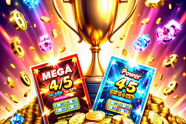 Hình ảnh minh họa các loại hình Vietlott như Mega 6/45, Power 6/55
